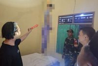 foto: polisi sedang olah TKP