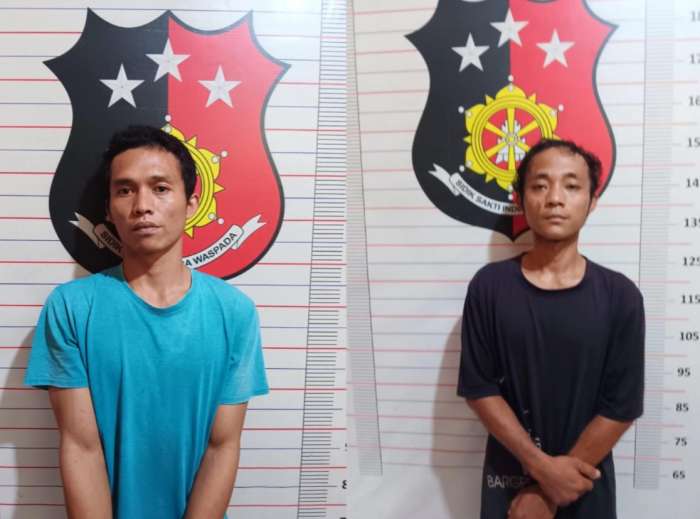 foto: pelaku pencurian tabung las di desa kartamulya