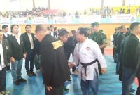 foto: Gusti Rendy usai dilantik berjabatan dengan pegurus lemkari