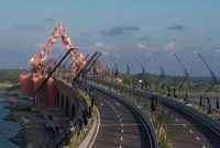 Jembatan Pandansimo akan di uji coba hari ini, Senin (29/9)