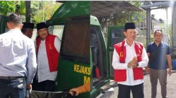 Jalani sidang perdana Alex Noerdin dan Harnojoyo Kasus Korupsi Pasar Cinde Palembang