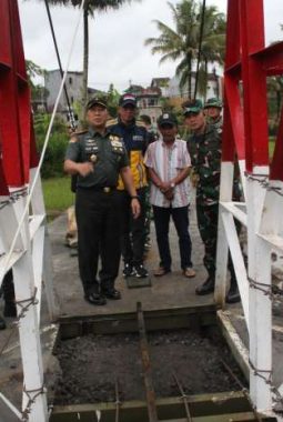 Danrem 072 Tinjau Jembatan Garuda, 95 Persen Siap Rampung